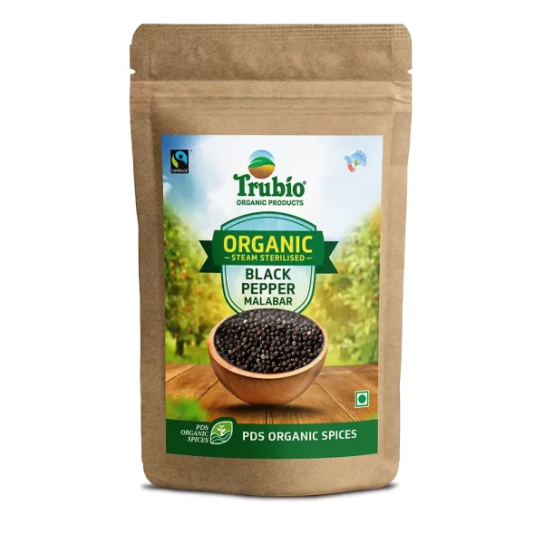 Trubio Organic Malabar Whole Black Pepper