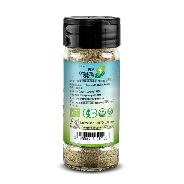 Trubio Organic Black Pepper Powder in Flip Open Bottle - Image 3