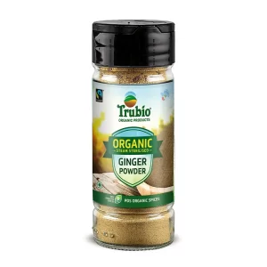 Trubio Organic Ginger Powder in Flip Open Bottle